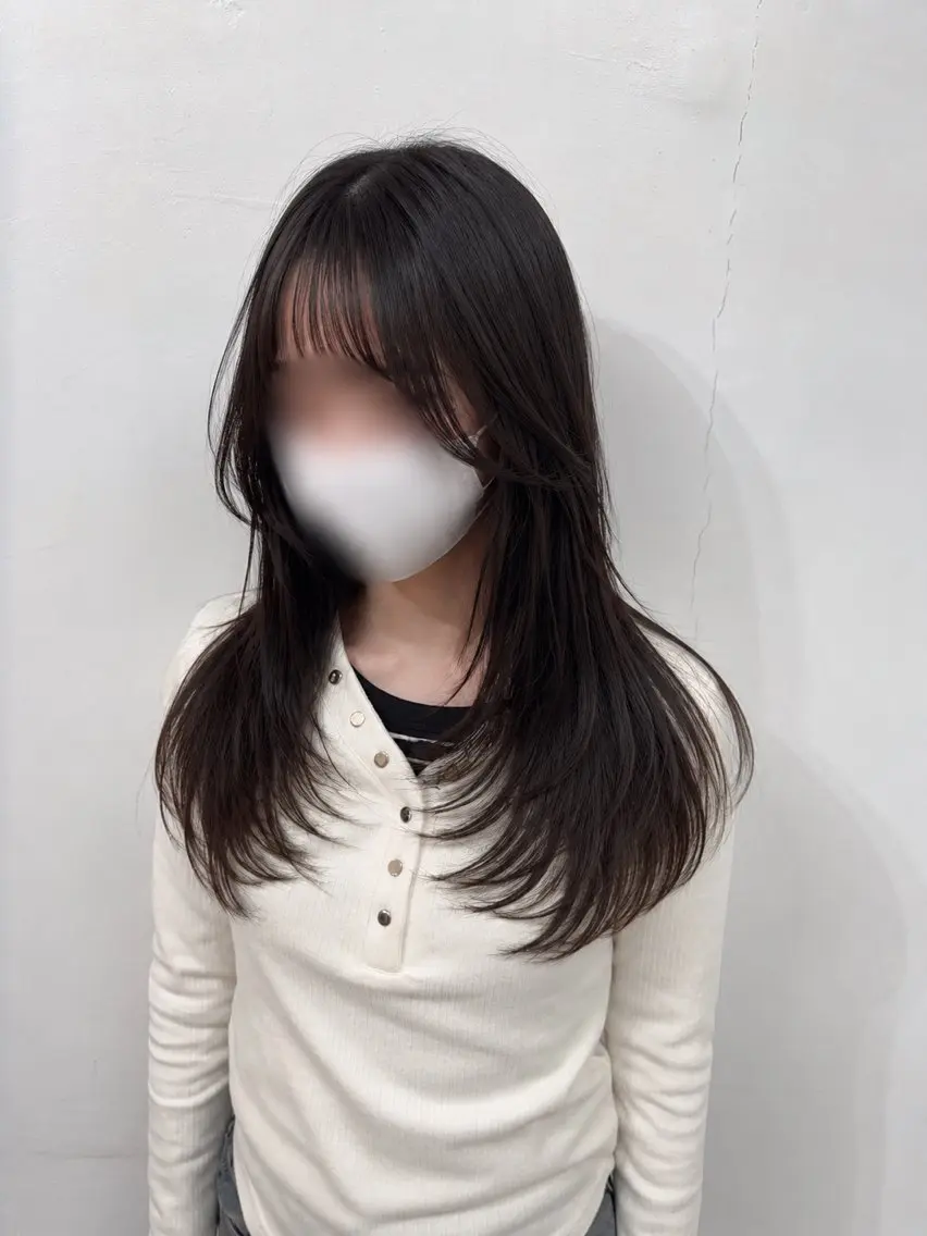 ロング カラー カット 🩵レイヤー✖︎ 髪質改善🩵リョウヤのヘアスタイル