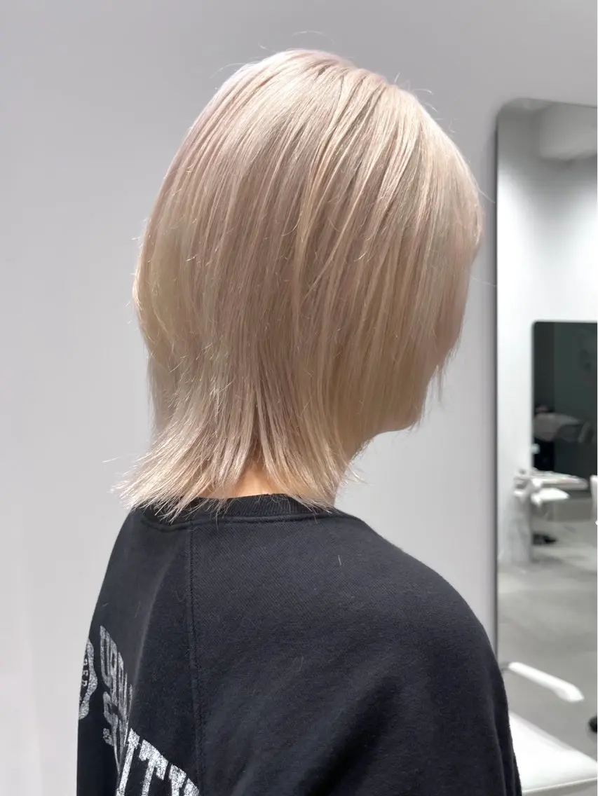 カラー ブリーチ ヘアカラー AIKA🤍 カットモデル募集🫧のヘアスタイル