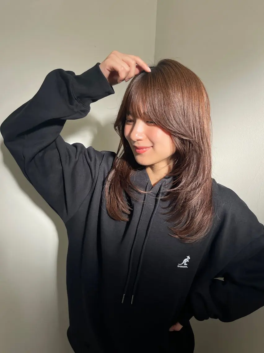 ロング カラー ブリーチ ブリーチなしカラー 透明感カラー⭐️ Takumaのヘアスタイル