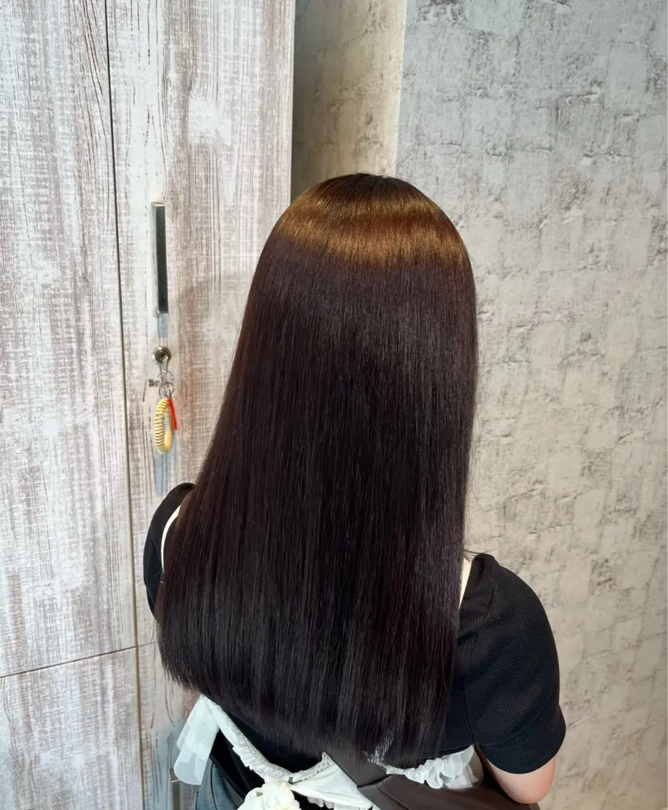 ミディアム カラー ヘアカラー ✨髪質改善カラー✨ ななみのヘアスタイル