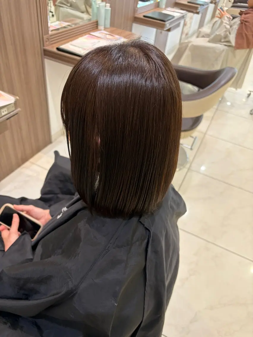ミディアム カラー ☂️Ash 新杉田☂️山本のヘアスタイル