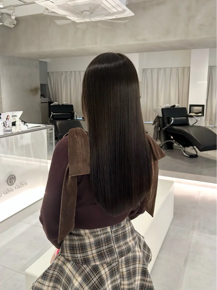 ロング カラー ヘアカラー トリートメント 🧚つやさらhair 🧚manakaのヘアスタイル