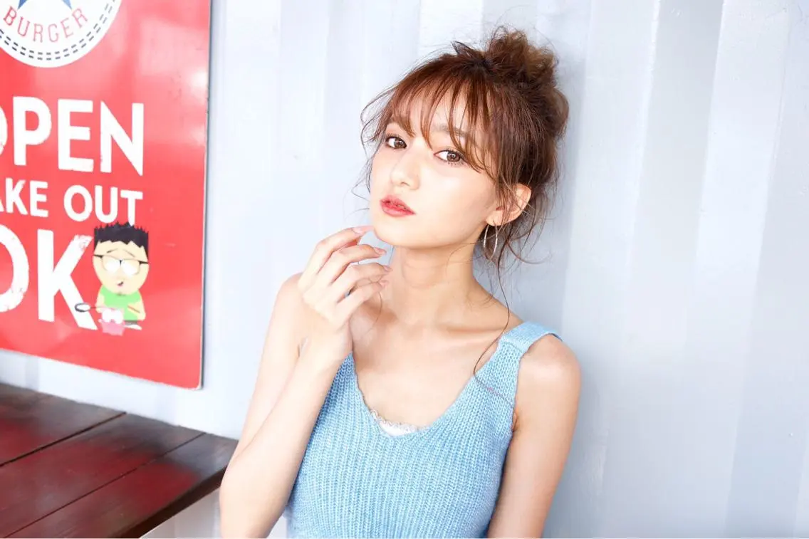 セミロング カラー パーマ ヘアアレンジ ヘアセット 可愛いを作る神 ナオヒロのヘアスタイル