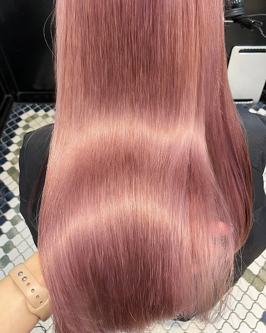 カラー ブリーチ ハイトーンカラー ピンクカラー ヘアカラー 🍒暖色カラー🍒 渋谷/YUUのヘアスタイル