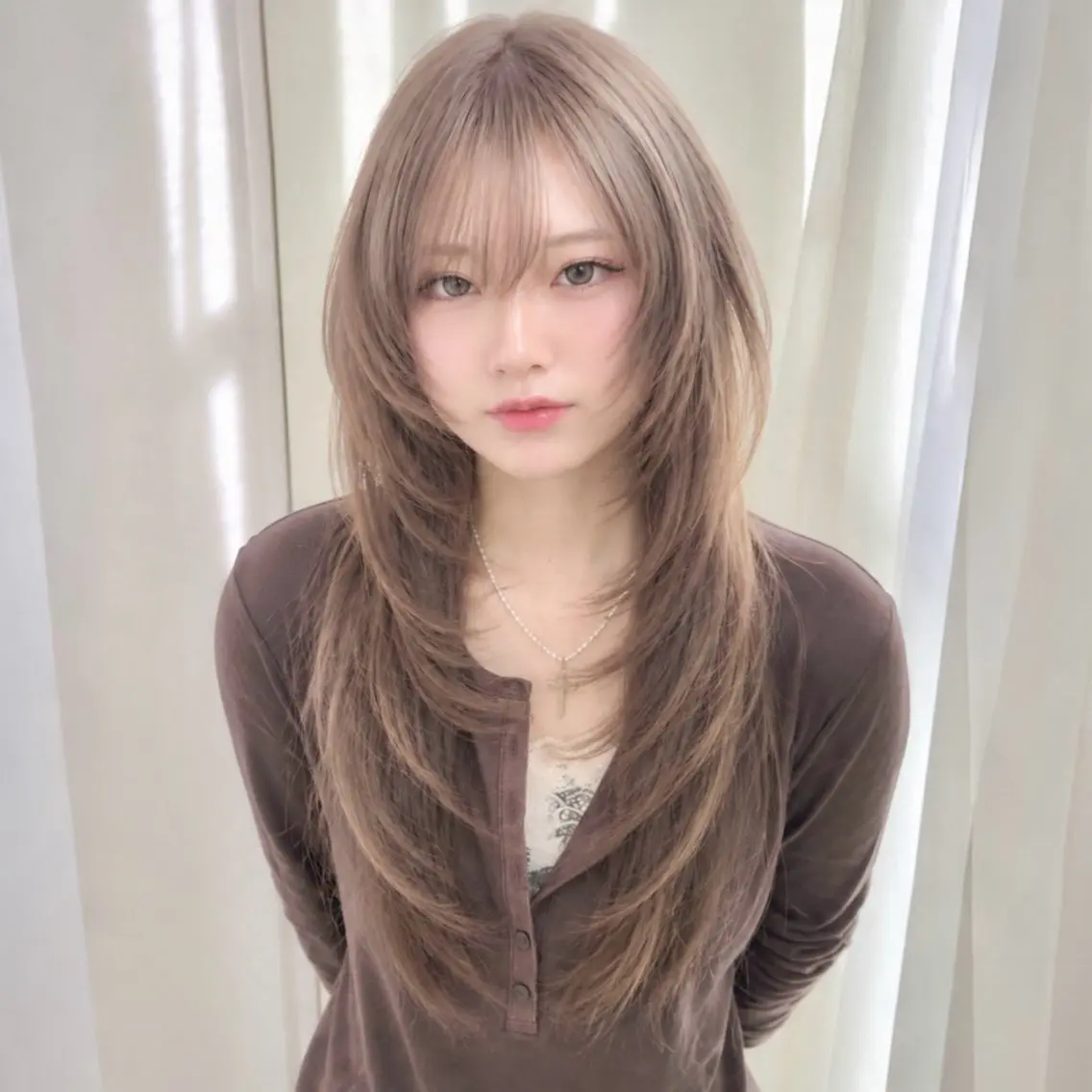 カット＋ブリーチ＋カラートリートメントの写真
