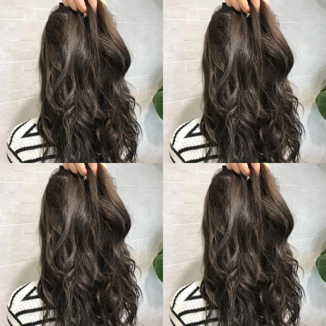 セミロング カラー グレージュ ブリーチ特化 梅田本多翔のヘアスタイル