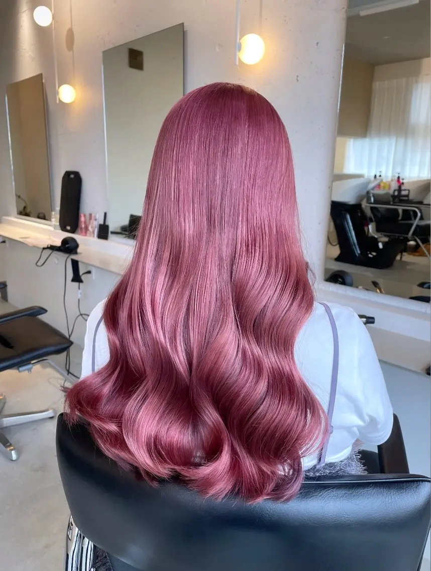 ロング カラー ヘアカラー トリートメント tim hinaのヘアスタイル