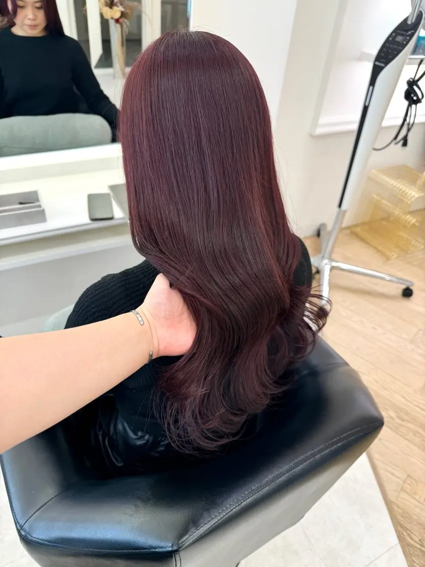ロング カラー カット ヘアカラー NANO／ ブリーチ×レイヤーのヘアスタイル