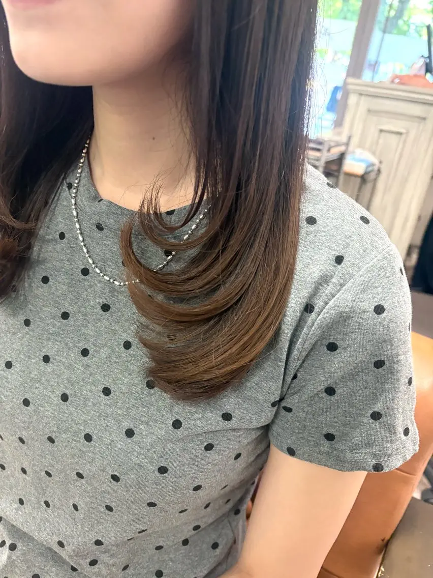 ミディアム レイヤーカット ERII /伏見 カットモデル募集中!のヘアスタイル