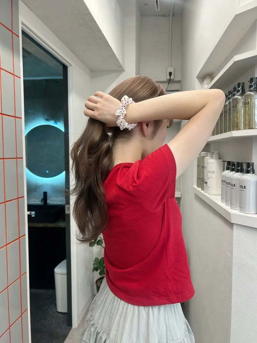 ロング カラー ベージュカラー ブリーチ ブラウンカラー 透明感カラー ダブルカラー カット ヘアカラー トリートメント 💍モテる艶髪 透明感カラー💖のヘアスタイル