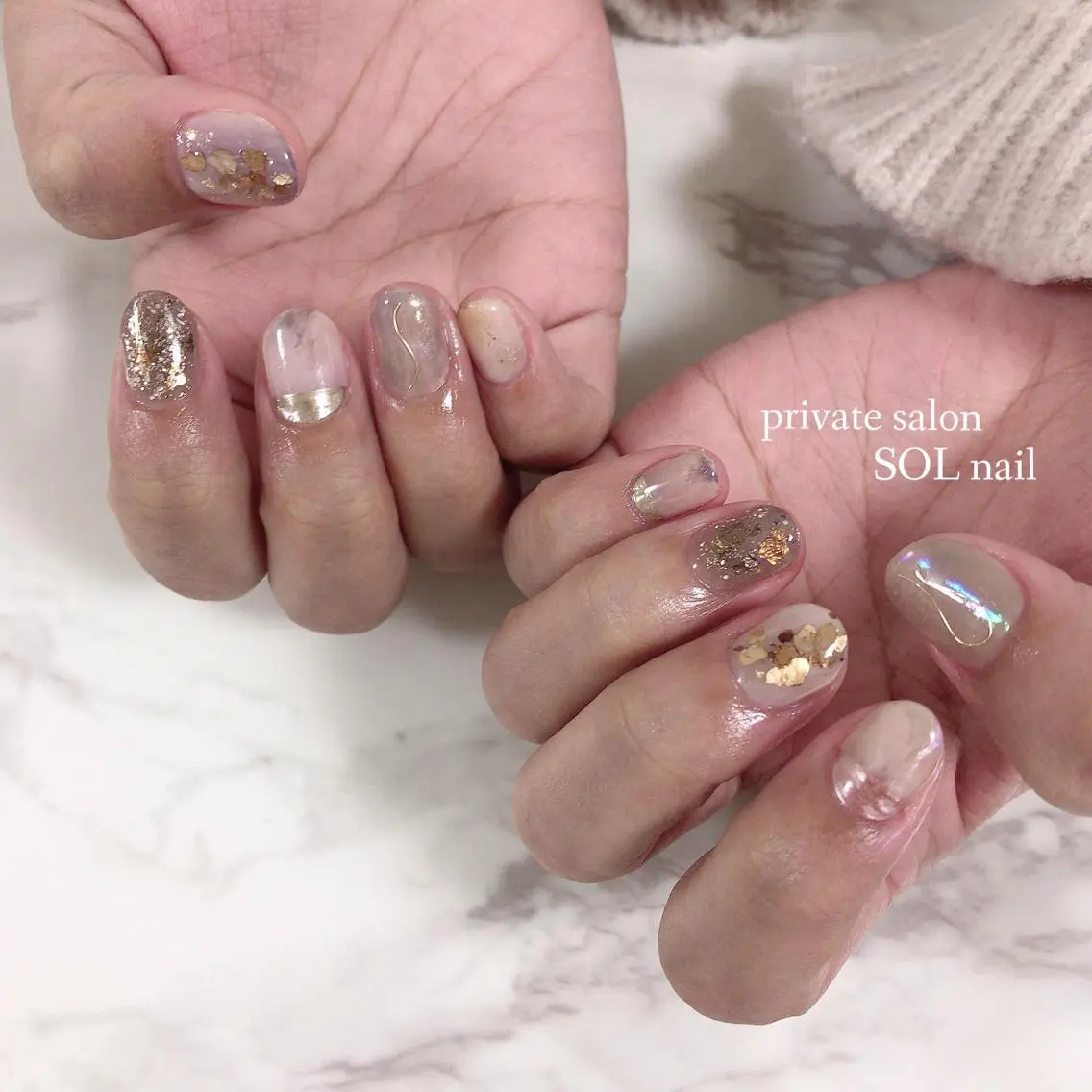 ネイル ハンドネイル SOL NAILのネイルデザイン