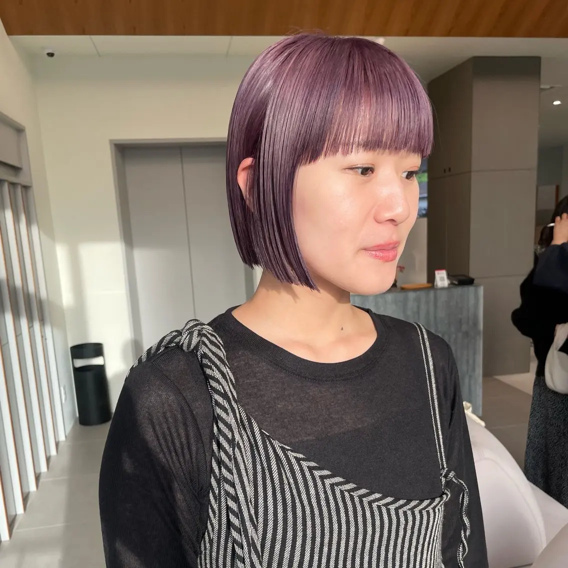 ショート カラー ベージュカラー ブリーチ 透明感カラー ダブルカラー ラベンダーカラー ヘアカラー トリートメント 髪質改善カラー/ボブ 🌻Mutsumiのヘアスタイル