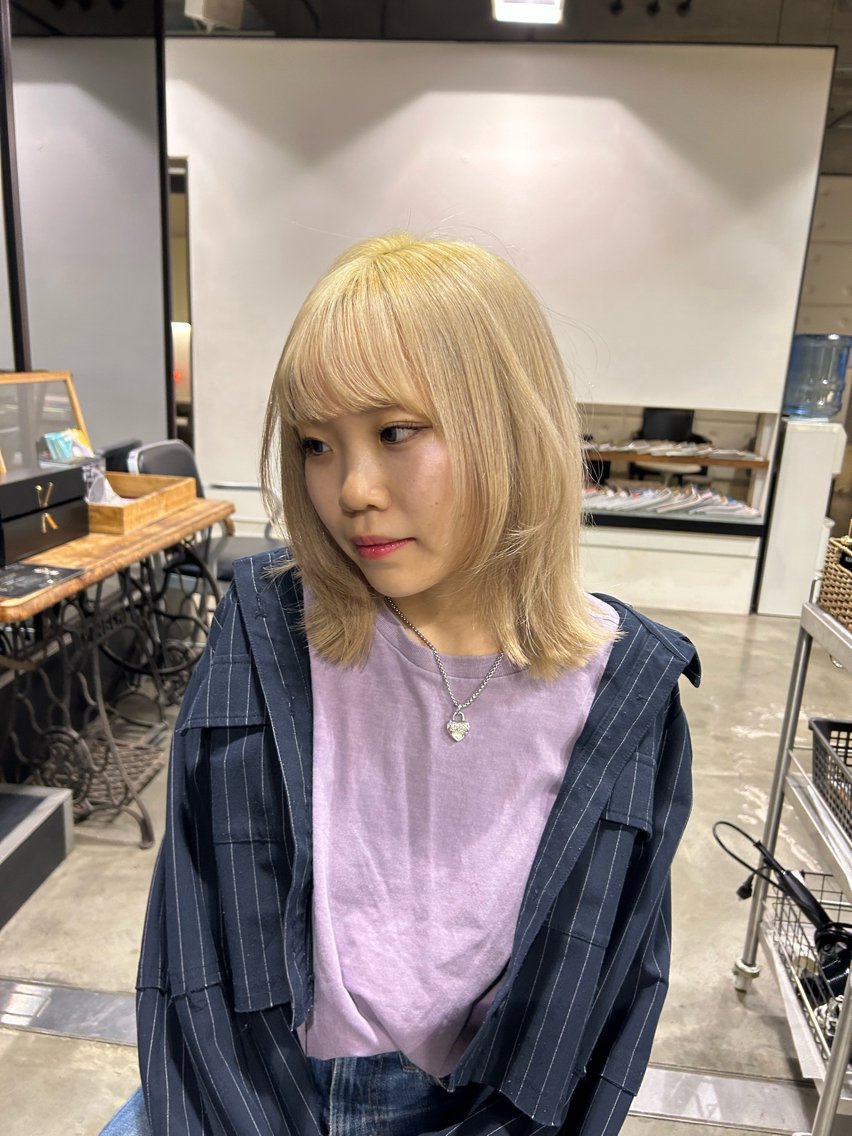 ミディアム カット トリートメント NanaKo 表参道 レイヤー/ハッシュのヘアスタイル