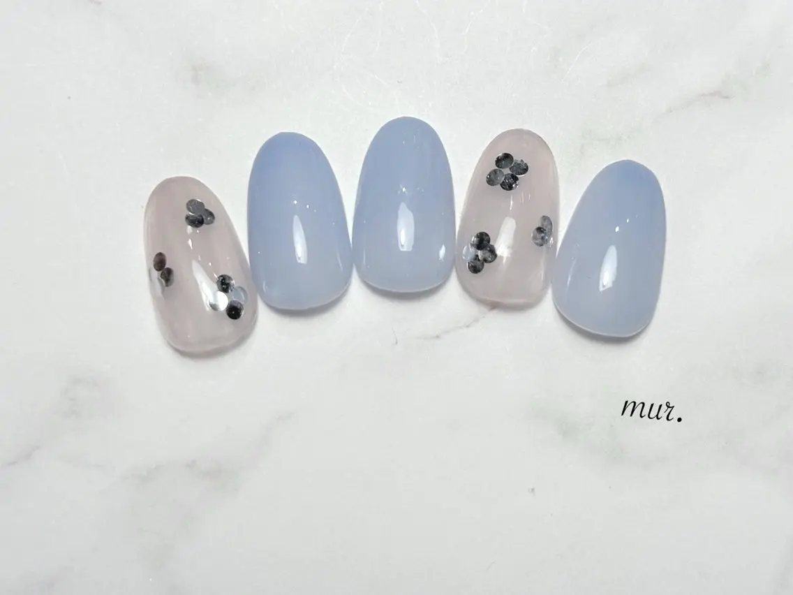 ネイル フラワーネイル シンプルネイル ハンドネイル mur. harukaのネイルデザイン