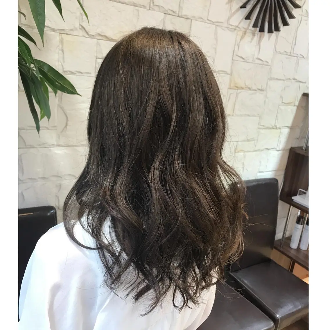 ミディアム カラー 髪質改善 艶髪🔵フセナオヤのヘアスタイル