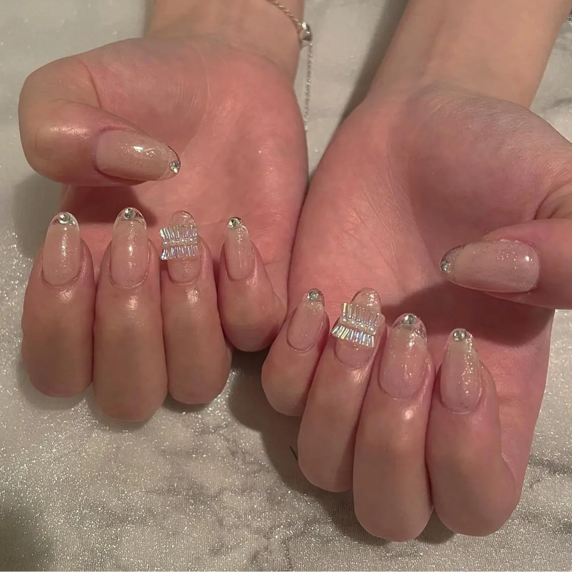 ネイル クリアネイル フレンチネイル ハンドネイル ハンドケア lylynail YUUKAのネイルデザイン