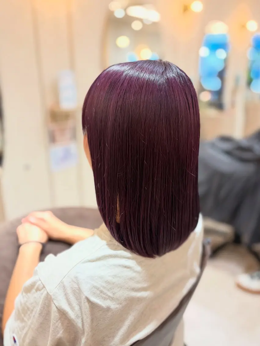 ロング カラー 菅原 渚のヘアスタイル