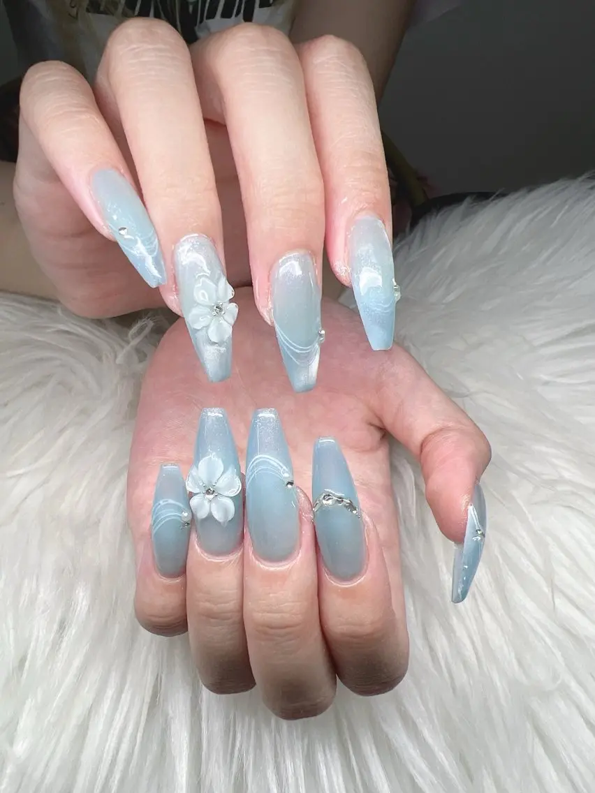 ネイル ハンドネイル Lee Nails チップ長さだし専門店のネイルデザイン