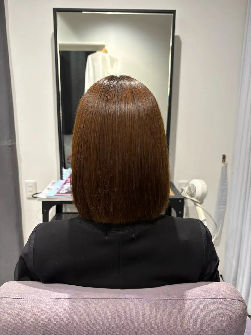 ミディアム 酸性ストレート 縮毛矯正 ヘッドスパ こと/都島 /ARCOIRISのヘアスタイル