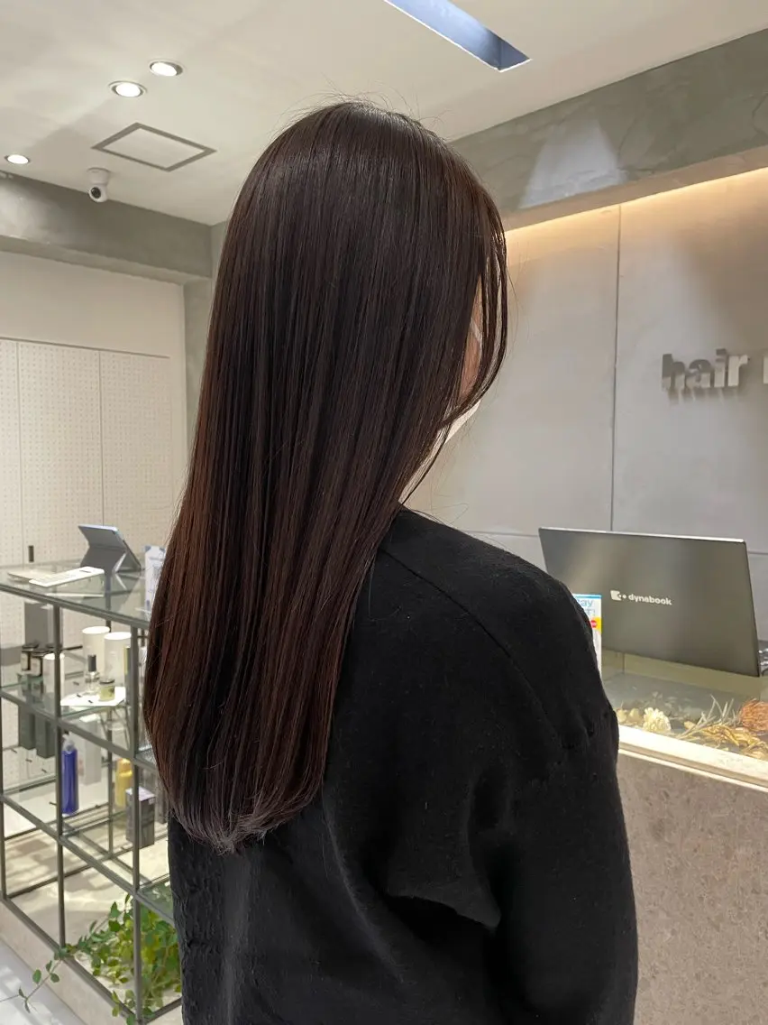 🫐ˊ˗ カット+艶カラー+ナノスチームトリートメントの写真