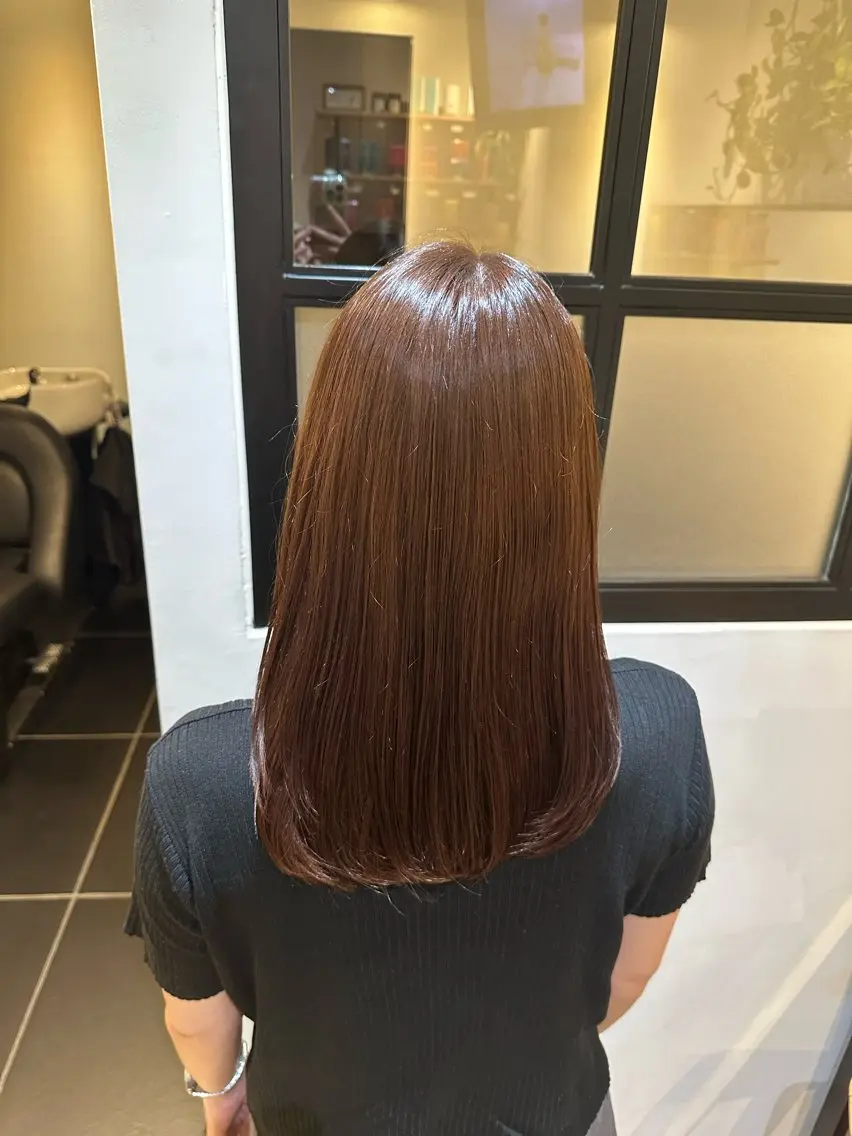 ミディアム カラー トリートメント Luna🌙 艶カラーのヘアスタイル