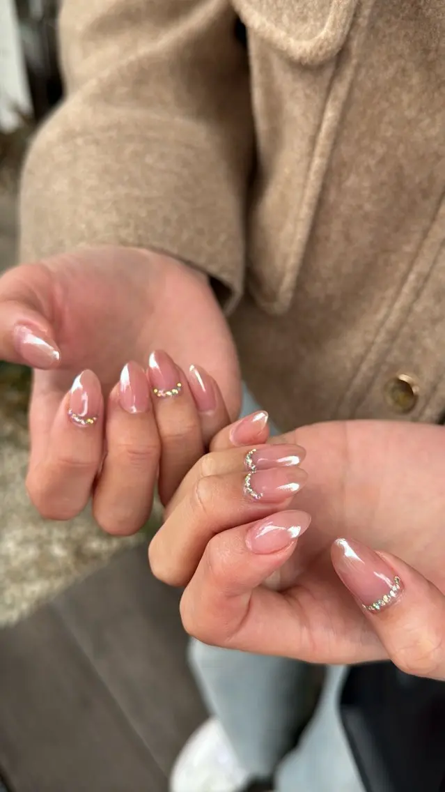 ネイル フラッシュネイル フラッシュマグ フットネイル フレンチネイル 韓国ネイル SAKU nail 作島茜のネイルデザイン