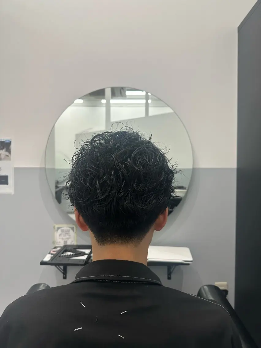 パーマ メンズ ナチュラル🎀透明感 カラー/香香のヘアスタイル