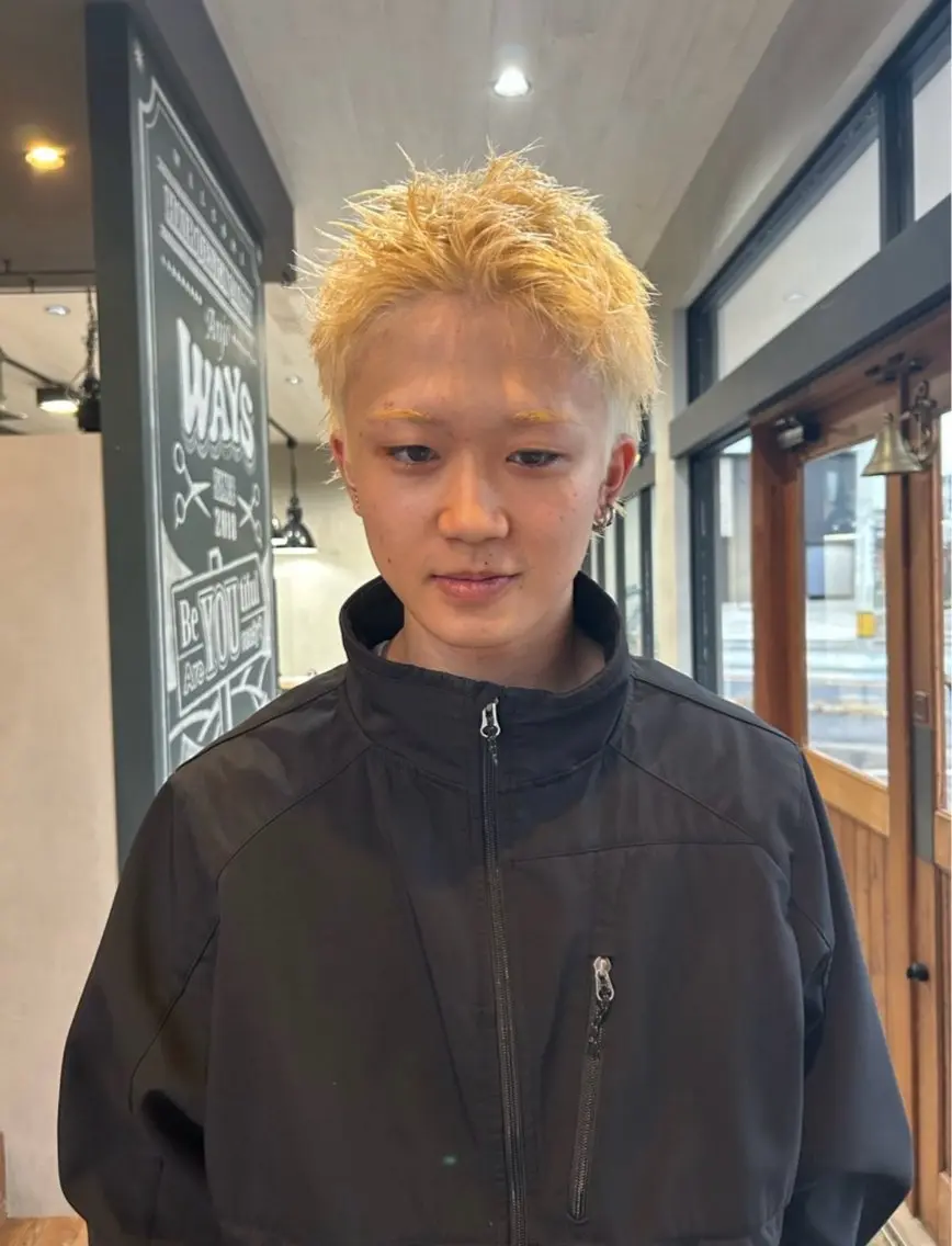 カラー メンズ ヘアカラー ⚡️メンズ特化⚡️ カラー/パーマ/興大のヘアスタイル