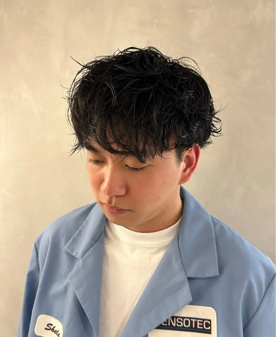 パーマ メンズ メンズ清潔感のプロ 💈メンズパーマ藤田のヘアスタイル