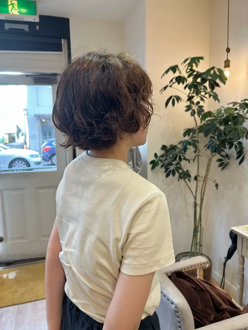 ショート パーマ サイトウ ミキのヘアスタイル