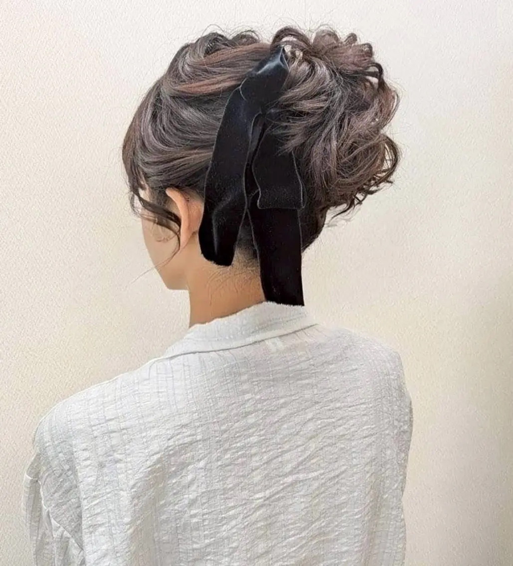 ミディアム ヘアセット YUMEYAKATA 五条店のヘアスタイル