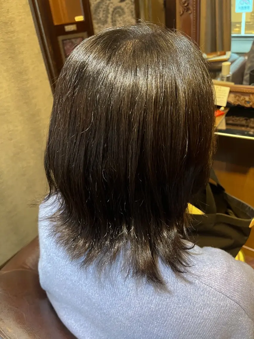 ミディアム カラー グレージュ ✂︎grace ✂︎mahoのヘアスタイル