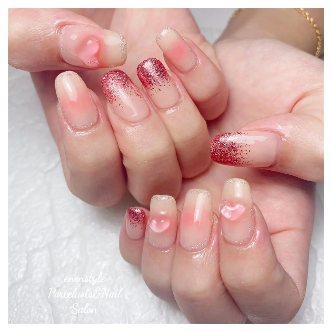 ミディアム ネイル 🐾enen style 🐾のネイルデザイン