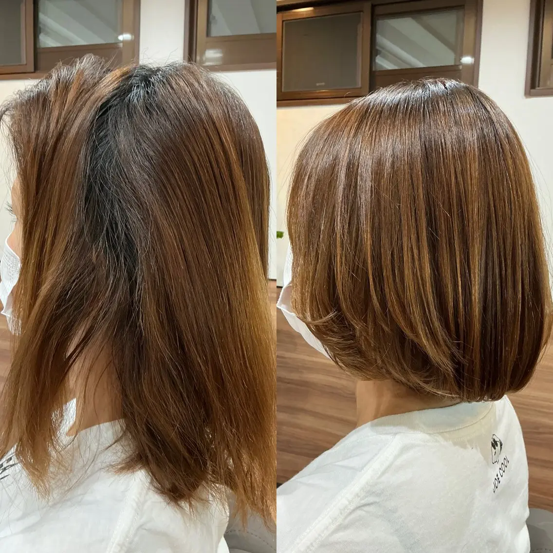 ショート 縮毛矯正 ヘアカラー 縮毛矯正 Annon プライベートサロンのヘアスタイル
