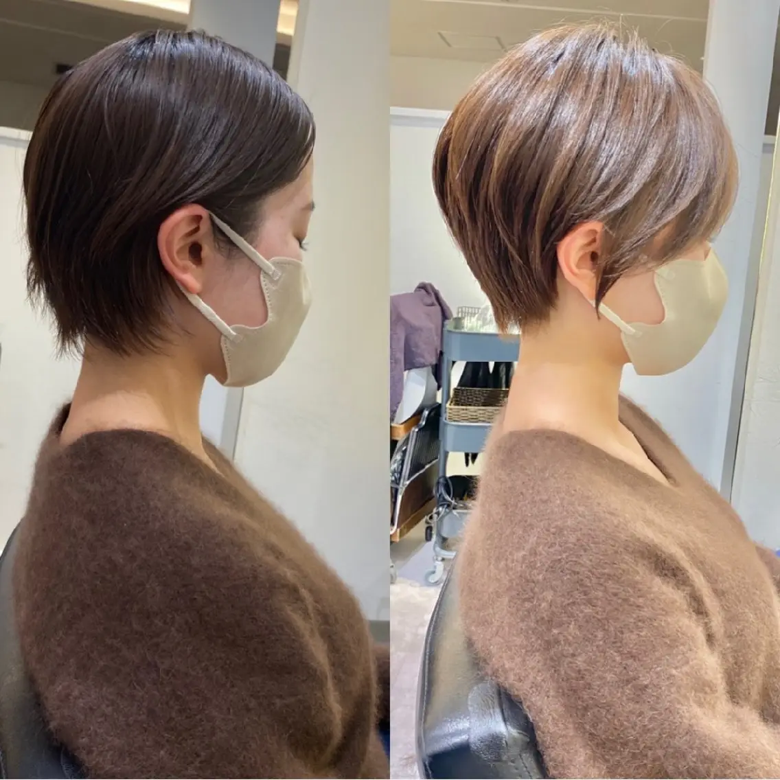 ショート 山嵜 菜織のヘアスタイル