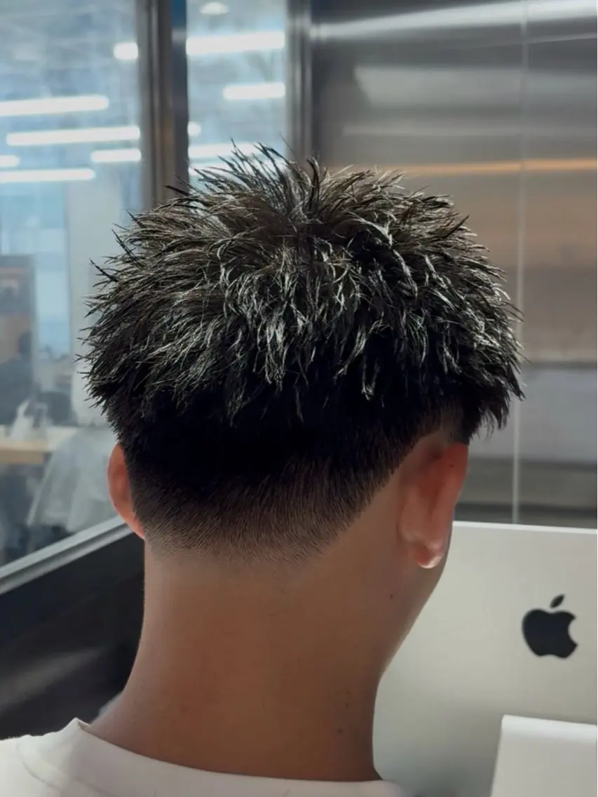 ショート カット パーマ ヘッドスパ ヘアセット パーマ指名率No1 メンズ特化ケイトのヘアスタイル
