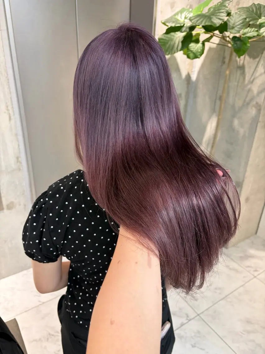ミディアム カラー ブリーチ ボブ 韓国風ヘア レイヤーカット トリートメント ヘアカラー rina🩶 ワンホン/レイヤーのヘアスタイル