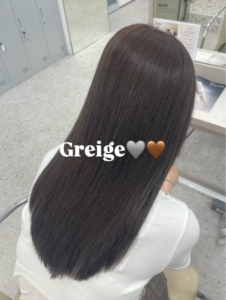 ロング カラー カット ヘアカラー トリートメント COCO reiのヘアスタイル
