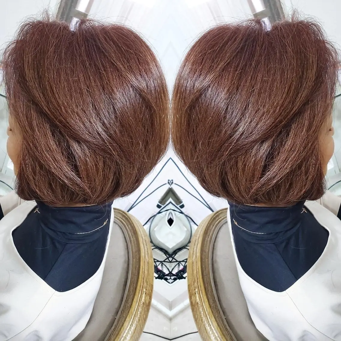 ショート ヘアアレンジ カラー See by merのマツエク・マツパデザイン
