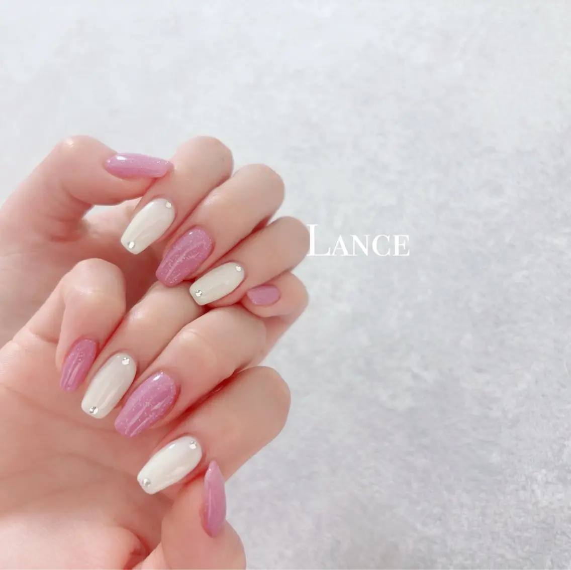 ネイル オーロラネイル フットネイル フレンチネイル キラキラネイル 韓国ネイル Lance nailのネイルデザイン