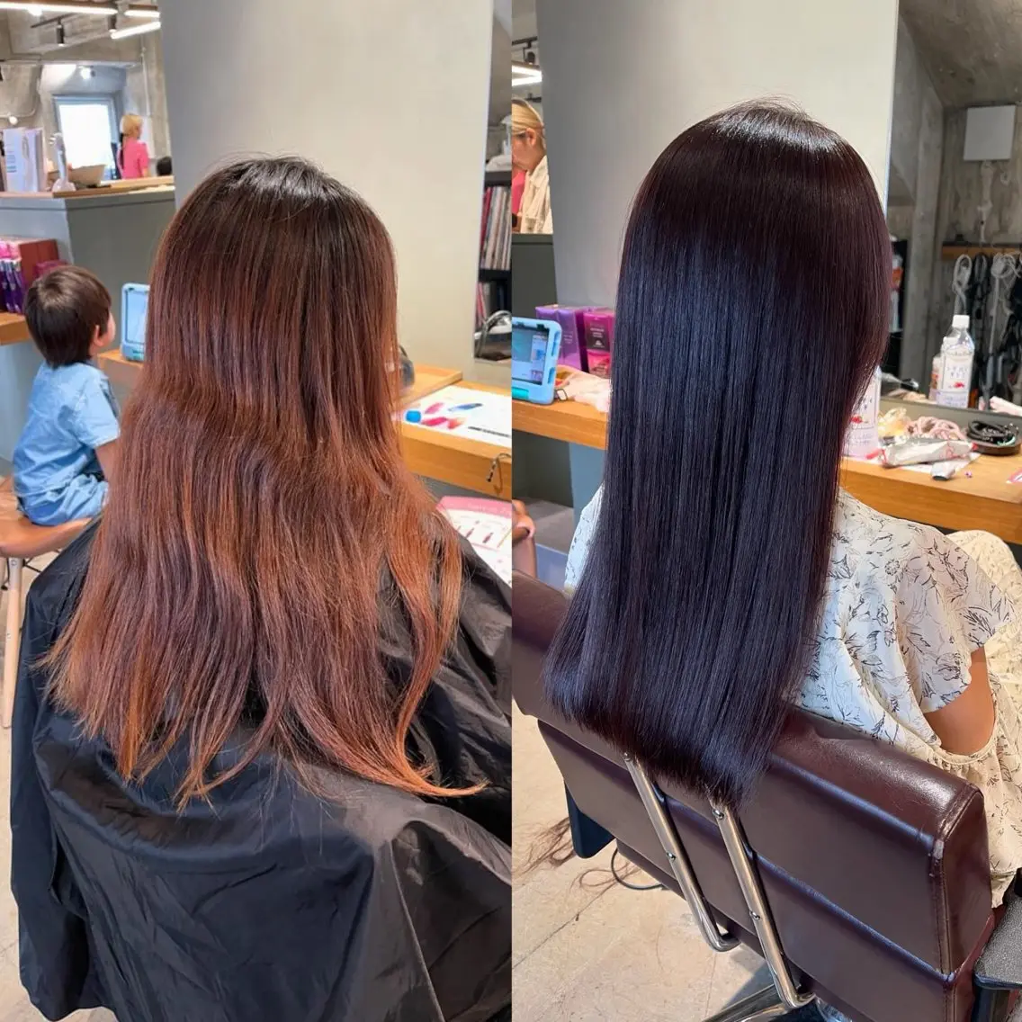 ロング カラー 七原 海夕のヘアスタイル