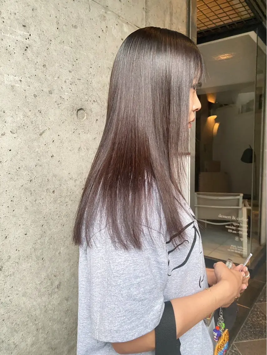 ロング カラー ベージュカラー 透明感カラー 透明感 カラー/ののは🎀のヘアスタイル