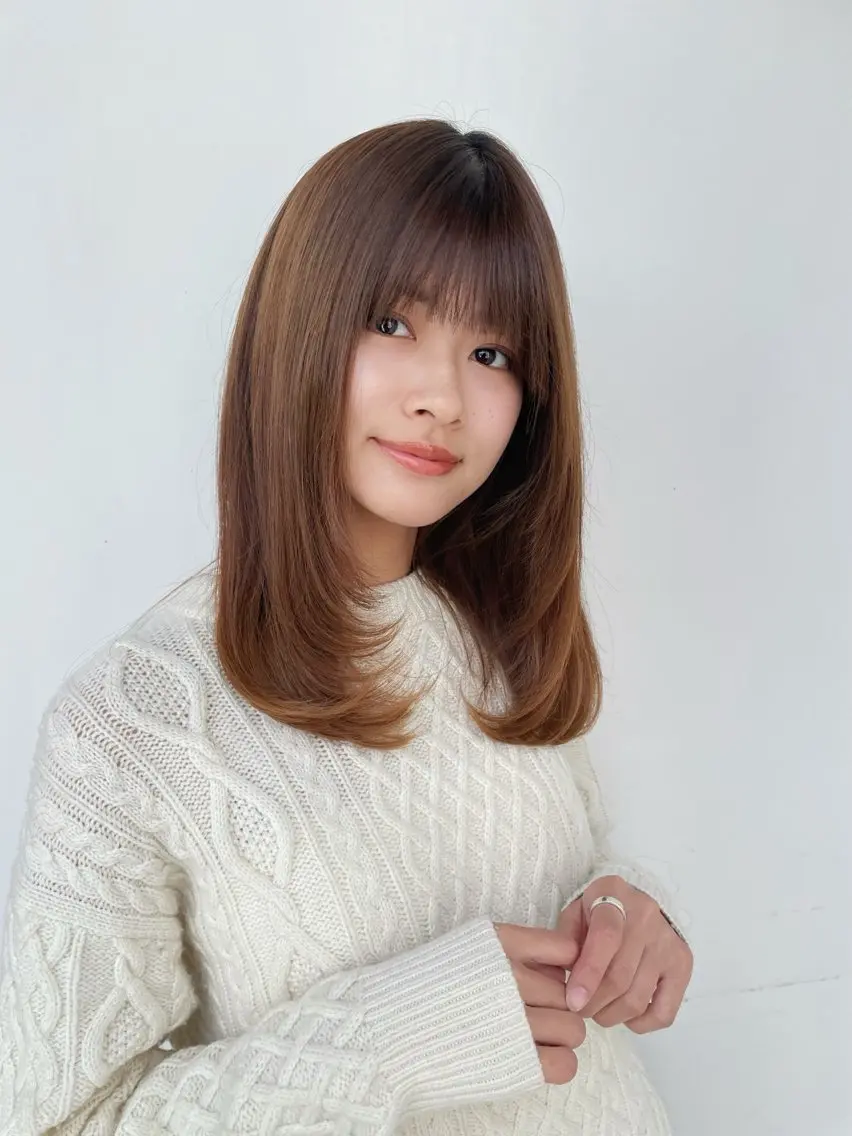 ミディアム トリートメント ボブ/ミディアム 親しみやすさ/さくらのヘアスタイル