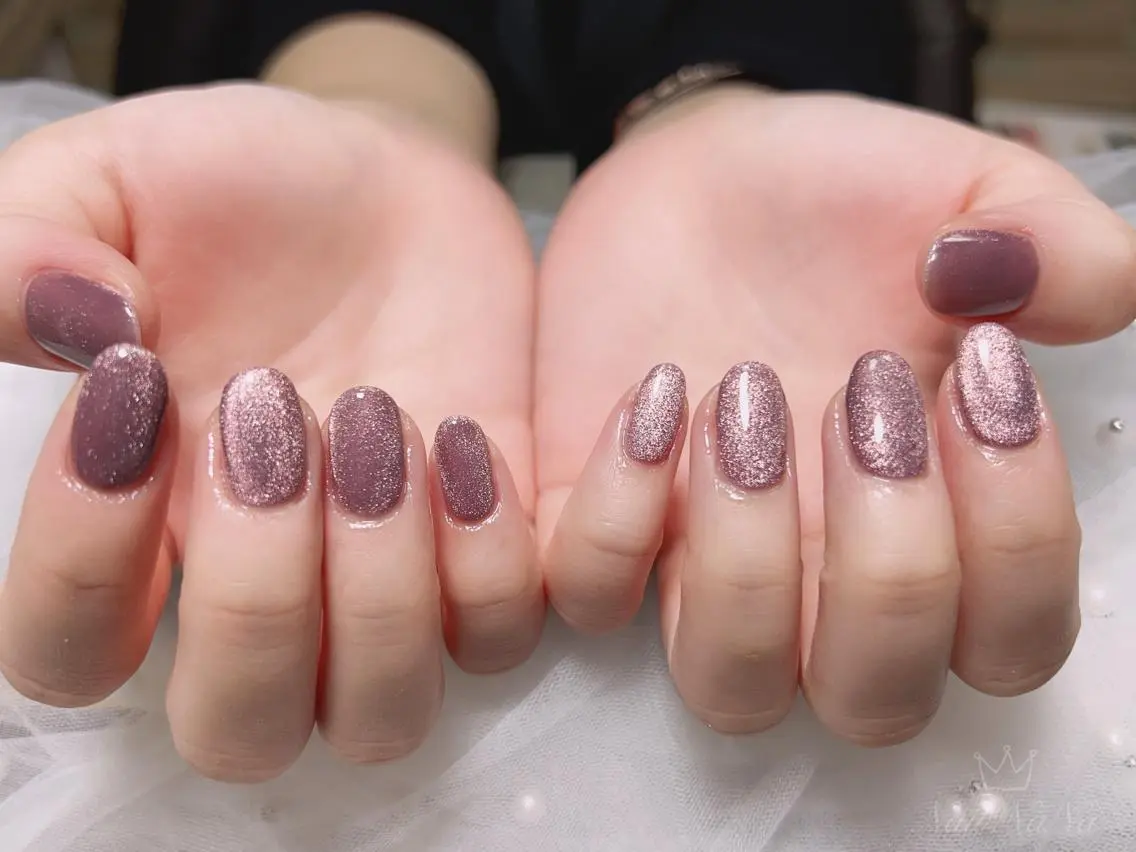 ミディアム カラー ネイル マグネットネイル ハンドネイル Nail NaNaのネイルデザイン