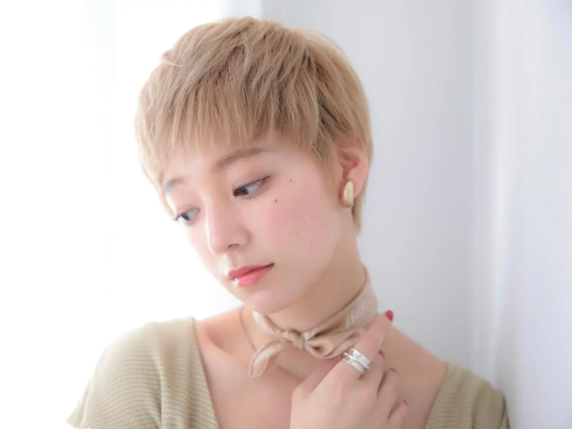 ショート カラー パーマ ヘアアレンジ レイヤーカット✂️ 横浜No1♡下鳥翔子のヘアスタイル