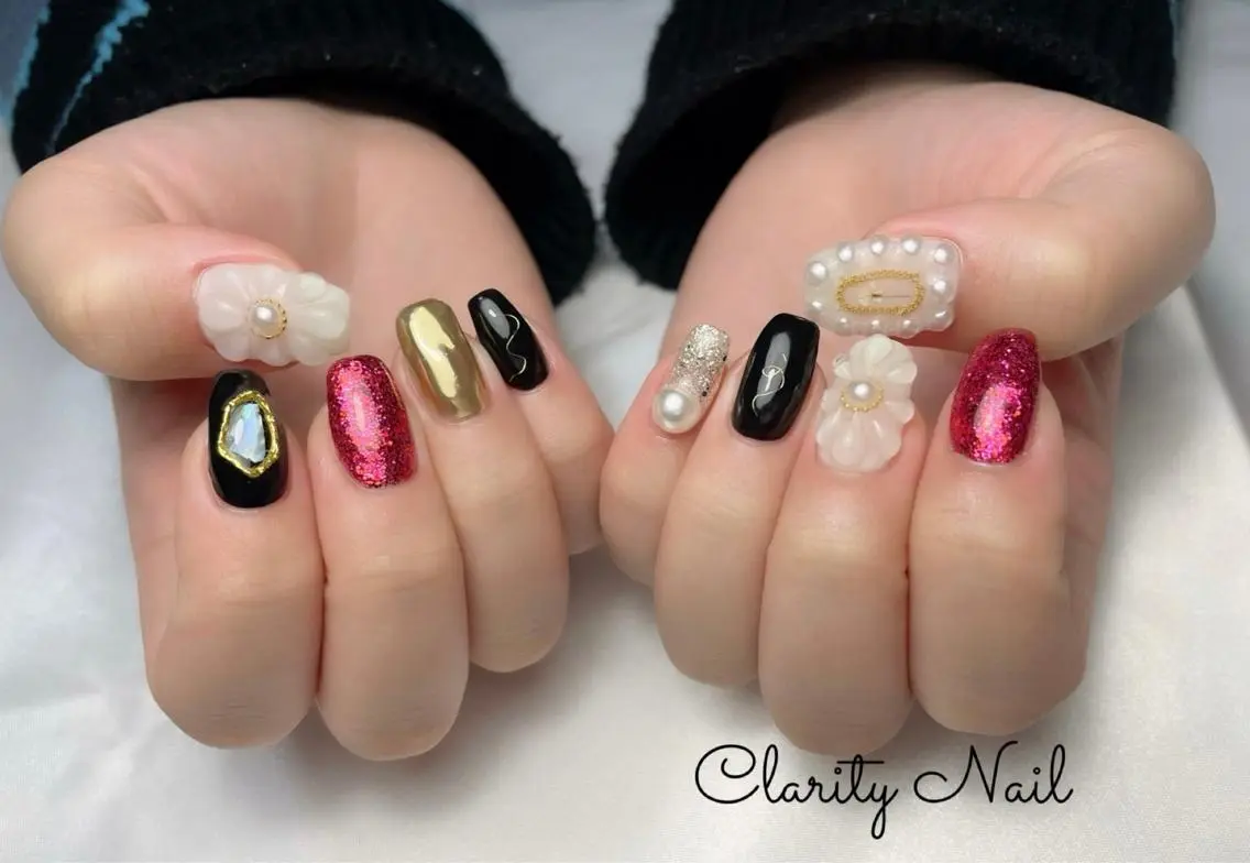 ネイル アートネイル 持ち込み ハンドネイル Clarity Nailのネイルデザイン