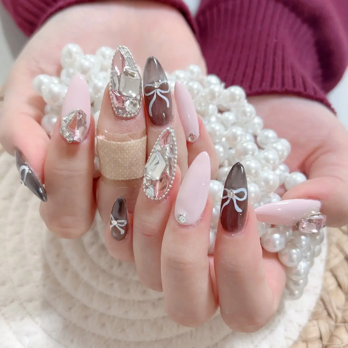 ネイル ハンドネイル 🎀M nails✨ ビューティーのネイルデザイン