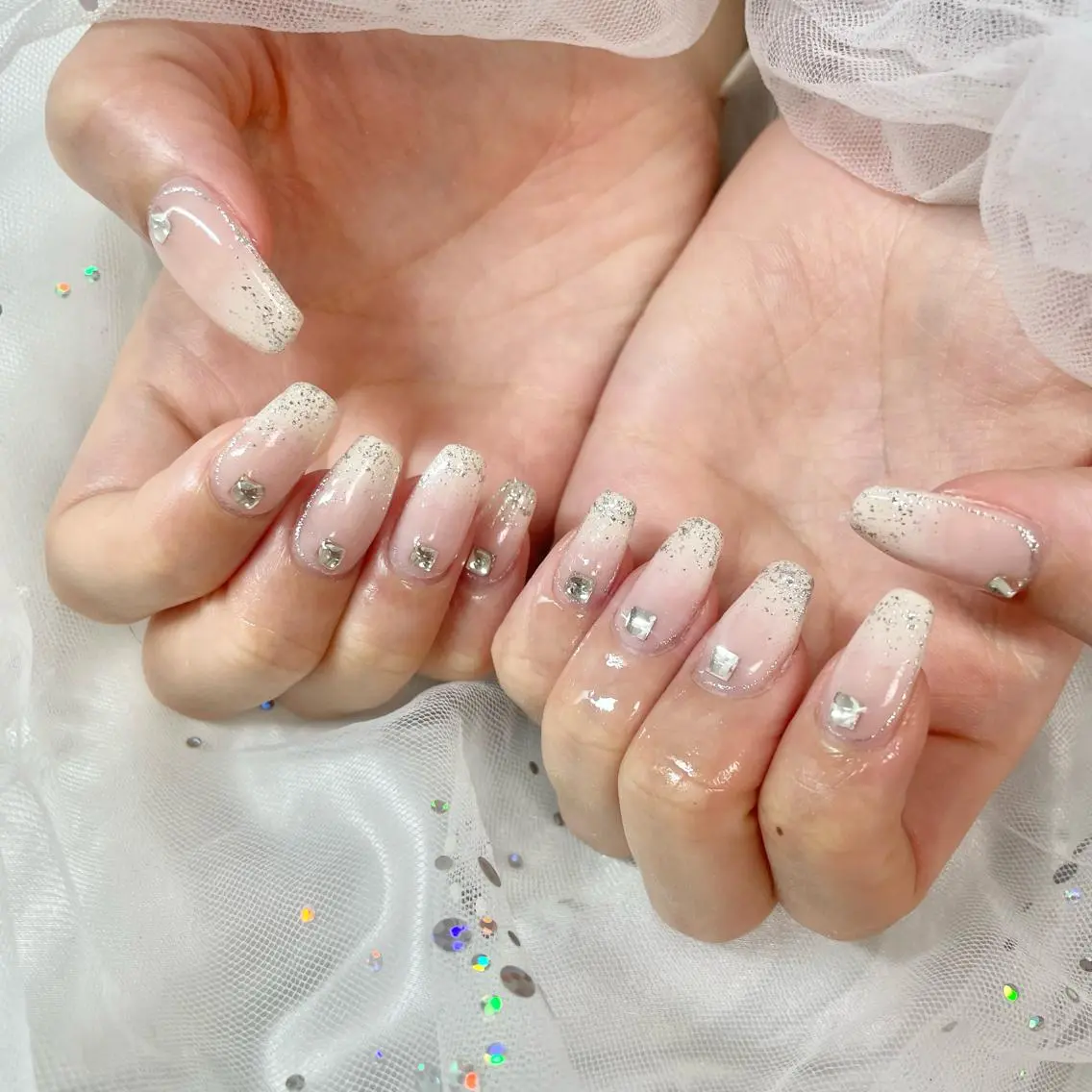 ネイル キラキラネイル ハンドネイル 🎀AYAKO 🎀中韓ネイルのネイルデザイン
