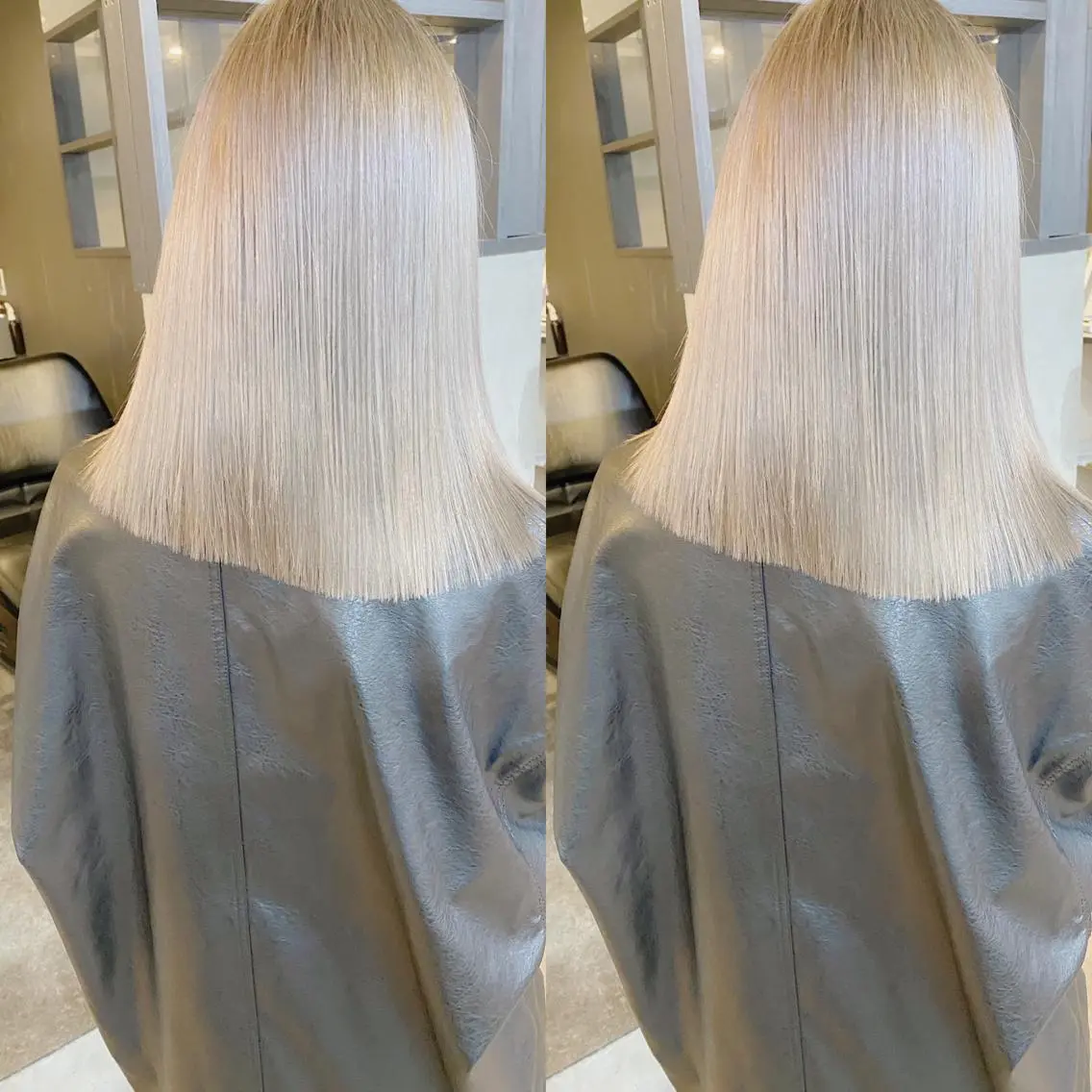 セミロング カラー ヘアカラー yoriダブルカラー 代表すがわらのヘアスタイル