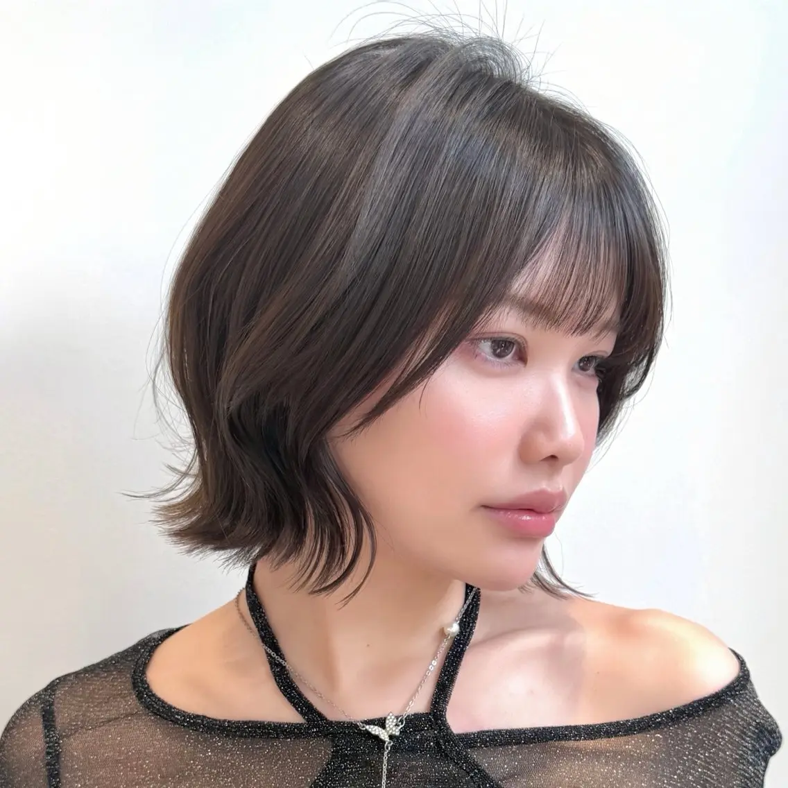 ショート ヘアカラー トリートメント 韓国/くびれミディ/ ボブレイヤー/千純のヘアスタイル
